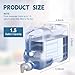 Funnymoom 2 Pack 1.5 Gallon Fridge Water Dispensers Bottle with Leak-proof Spigot and Convenient Handle Plastic Cold Juice Beverage Dispenser Jug for Party Refrigerator Drink Juice Iced Tea