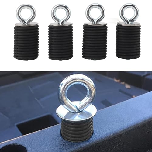 CFTGIW 4PCS ATV Lock Ride Tie Down Anker 1,45 in Gummi Edelstahl UTV Anker Ersatz für Polaris Ranger