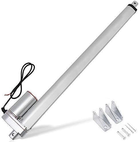 DCHOUSE Siłownik liniowy 1500N Max Lift 450 mm skokowy silnik elektryczny DC 12 V do użytku elektrycznego, medycznego, automatycznego