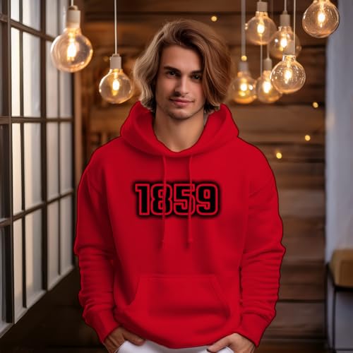 Sweat 1859 rouge unisexe : la solution confort contre la fraîcheur - 2