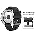NotoCity Compatible with Fenix 5S Plus Band Silicone Sport Watch Bands for Fenix 5S/Fenix 7S/Fenix 6S/Fenix 6S Pro/D2 Delta S Smart Watch-Black Buckle(Black)