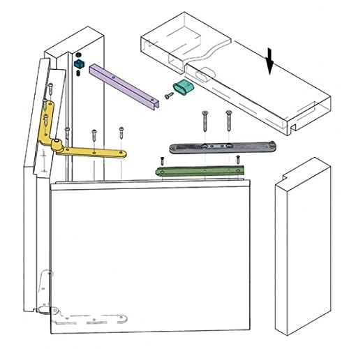 Système de portes pliables Koblenz 0260 pour gagner de la place dans la chambre