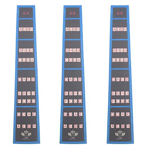 Image of Cheerock Violin Finger Guide 4/4 Violin Fingerboard Note Sticker Violin Beginner Fingerboard Sticker for Scale Learning Pack of 3