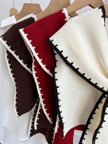 Sweater Shawl Wraps Women Cute Pashmina Shawls and Wraps Knitted Cashmere Sweater Shawl Scarf Cardigan Cape Shoulder Top4