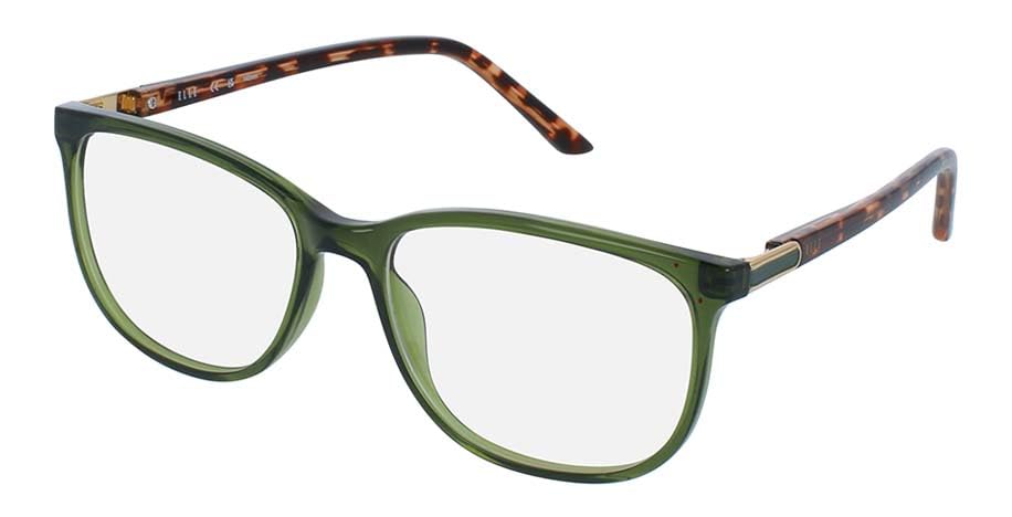 Monturas ELLE Optical Verde 54 para mujer | Gafas graduadas cómodas
