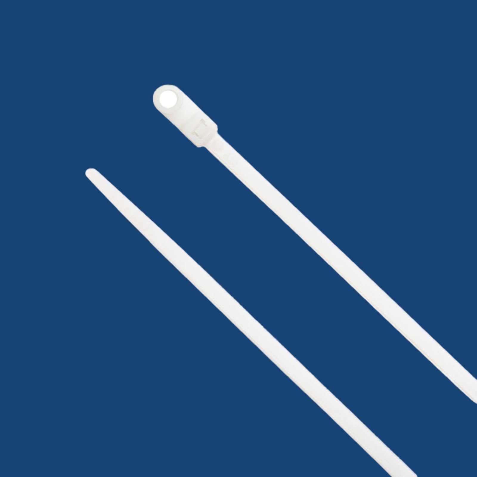 ZipTie.com 6.3-Inch Natural Zip Ties With Screw Hole - 50-lb Tensile Strength Cord Management & Secure Mounting - UL 21 Listed Tie Wraps - Indoor &