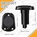 Mimorou 2 Pack Boat Light Top Socket Plug-in Pole Base 2-pin Stern Light Socket Plug-in Pole 2-Prong Stern Boat Nylon Cap (Straight Base)