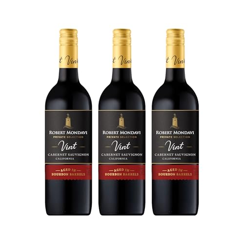Robert Mondavi Vint Private Selection Bourbon Barrel Aged Cabernet Sauvignon USA inkl. FeinWert E-Book (3 x 0.75 l)