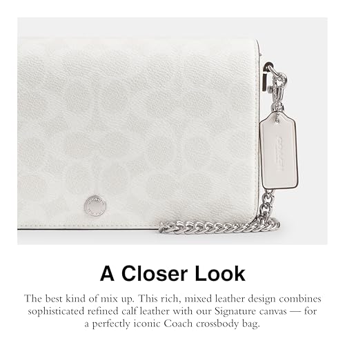 Coach Mila Crossbody Bag in Signature Canvas, LH/White Chalk4