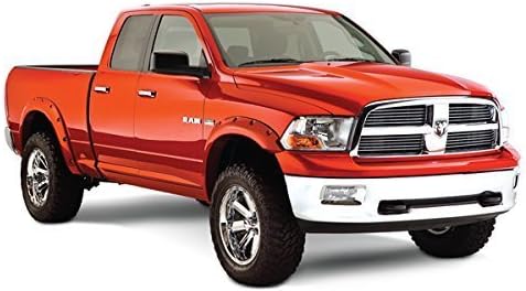 True Edge FLZ209204 Rivetz Style Fender Flares for 2009-2016 Dodge Ram 1500 - RH/ARH - Blaze Red Crystal Pearl