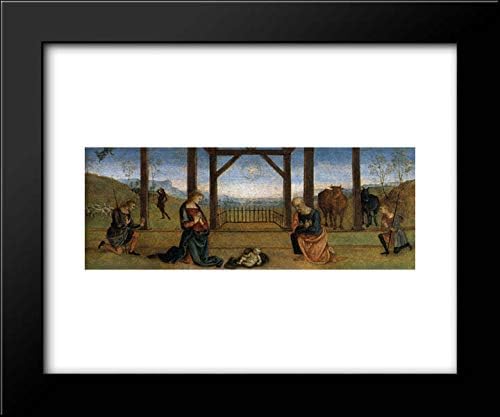Pala di Corciano (Nativity) 24x20 Framed Art Print by Pietro Perugino