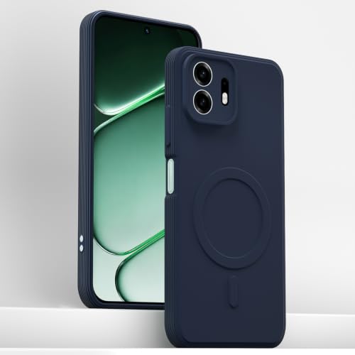 Image of Outlouders Back Cover for OnePlus N6 5G | Soft Matte Silicone | Slim Fit | Magnetic-Safe Logo Design (Magnetic-Safe Not Compatible) | Shockproof | Camera Protection Bumper Case (Blue)
