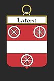 lafontaine fables  Lafont: Lafont Coat of Arms and Family Crest Notebook Journal (6 x 9 - 100 pages)
