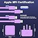 iPhone Charger Fast Charge 20W Fast Apple Charger with USB C To Lightning Cable 3M&2M for iPhone 14 13 12 11 Pro Max XS XR X 8 7 6 Plus 5, iPad and iPod,Purple