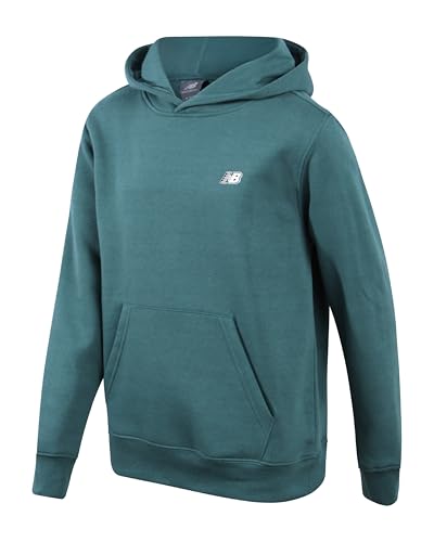 New Balance Boys Hoodie - Soft Cotton Fleece Pullover Sweatshirts with Pocket Performance Athletic Hoodies for Boys (2T-20) Size 8 New Spruce