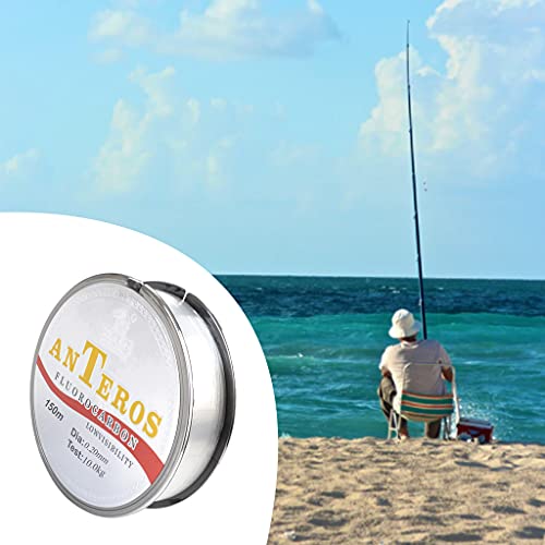 Colcolo 150 M Fluorocarbon Beschichtete Kohlefaser Angelschnur Stoßfeste Führungslinie Niedrige Stretch für Salzwasser… – Bild 6