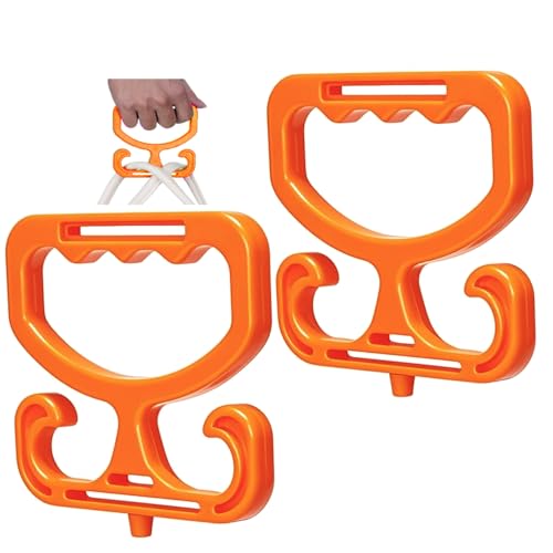 Grocery Bag Carrier with Plastic Storage Box, 2 Pack Grocery