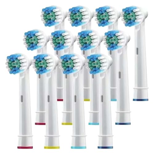 Compatibile Con Oral B, Testina For Spazzolino Elettrico P2/4000/3757/d12/3766, Compatibile Con Braun, Testina Di Ricambio Universale, Testine For Spazzolino(12 pc)