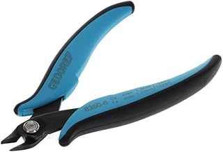 GEDORE Miniaturowe elektroniczne nożyce boczne do drutu miedzianego 1,3 mm lub 1,0 mm średnio-twardego drutu, stal, czarny/niebieski