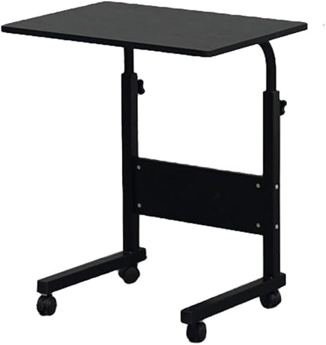 Mesa auxiliar para sofá con ruedas, mesa auxiliar portátil para cama, mesa auxiliar portátil para cama, mesa de café ajustable en altura para sala