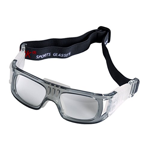 [Andux] バスケットボールメガネ スポーツゴーグル 練習用 目を保護 保護眼鏡 耐衝撃眼鏡 防塵 防風 LQYJ-01 (グレー) - Andux - 商品画像