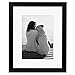 DesignOvation Gallery 8x10 Float Glass Picture Frame, Black