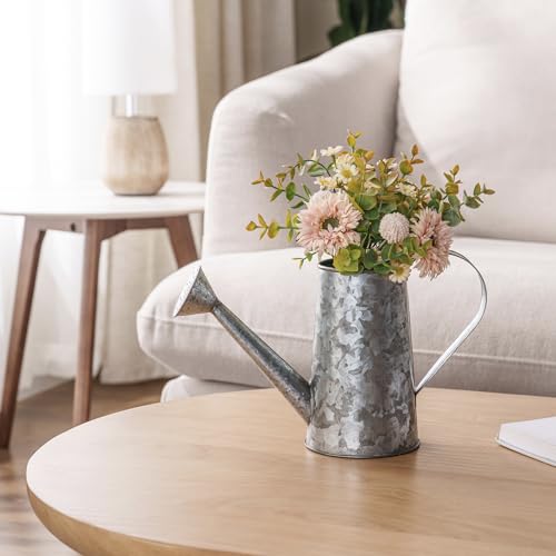 Mygift7inchsmallrusticgalvanizedmetaldecorativevasesinvintagestylewateringcandesignfordriedflowersandartificialplantssetof2handcraftedinindia Urban Country Home Decor Mygift 7 inch small rustic galvanized metal decorative vases in vintage style watering can design for dried flowers and artificial plants set of 2 handcrafted in india urban country home decor