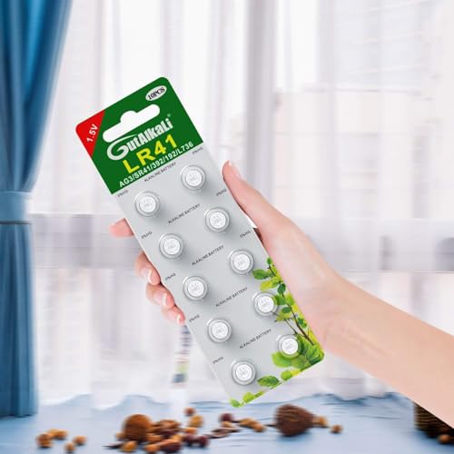 GutAlkaLi 60 Stück AG3 LR41 1.5V Alkaline Knopfzelle Batterien Ohne Quecksilber Knopfzellen