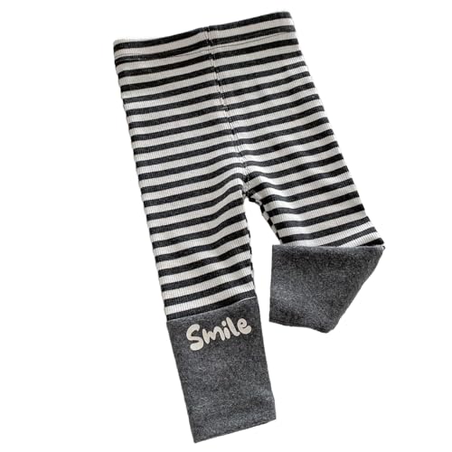 Girls Cute Printed Fleece Leggings Girls High Waist Skinny Pants Stretchy Stockings Pantyhose Footless Tights