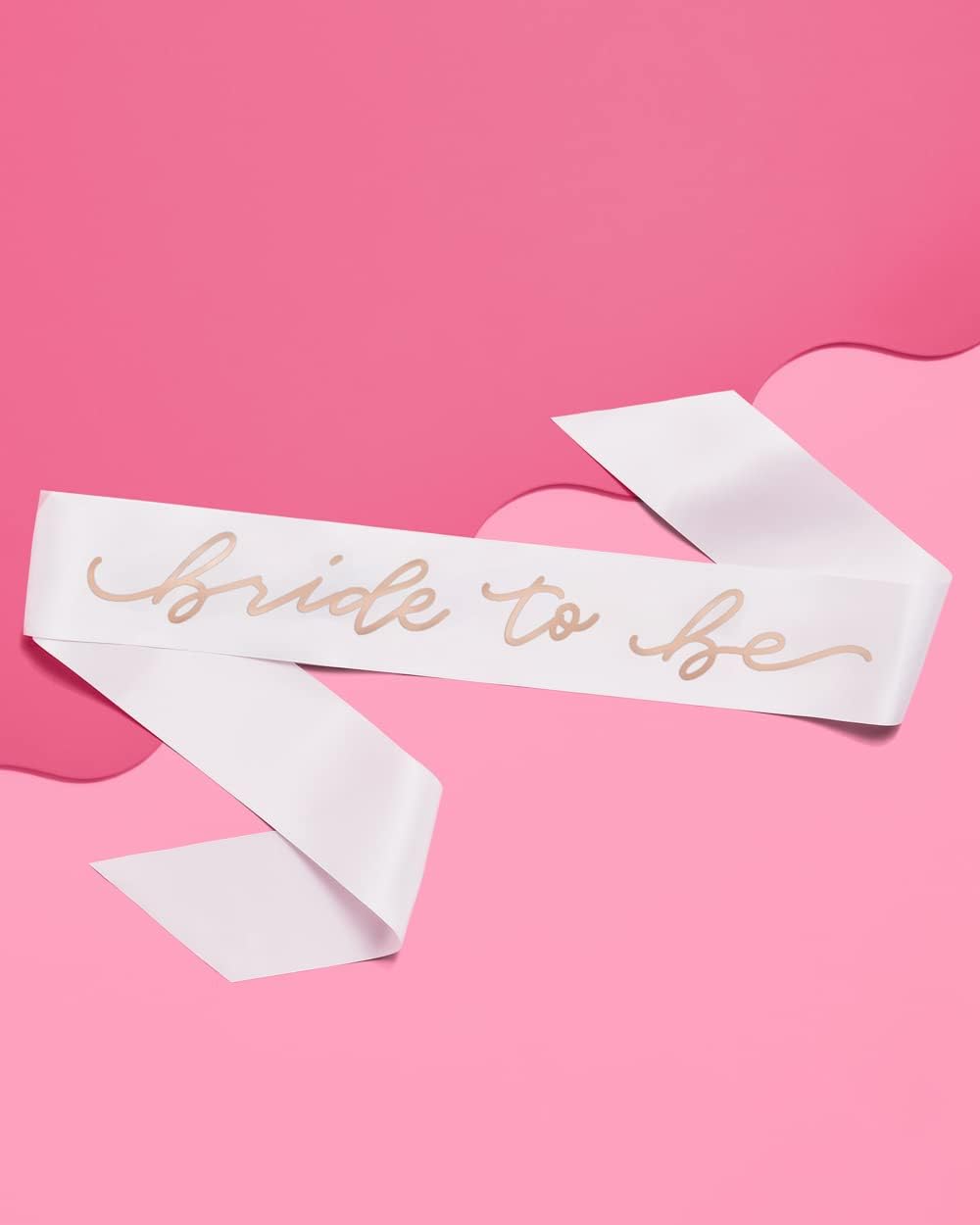 xo, Fetti Bachelorette Party Sash + Bride Headband - White + Rose Gold | Bachelorette Party Decorations Kit - Sash for Bride | Bridal Shower Gift Supplies : Home & Kitchen