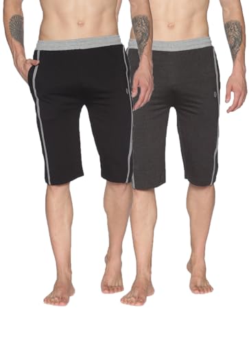 Image of Dollar Men's Casual Cotton Capri 3 /4th Shorts (Pack of 1)
