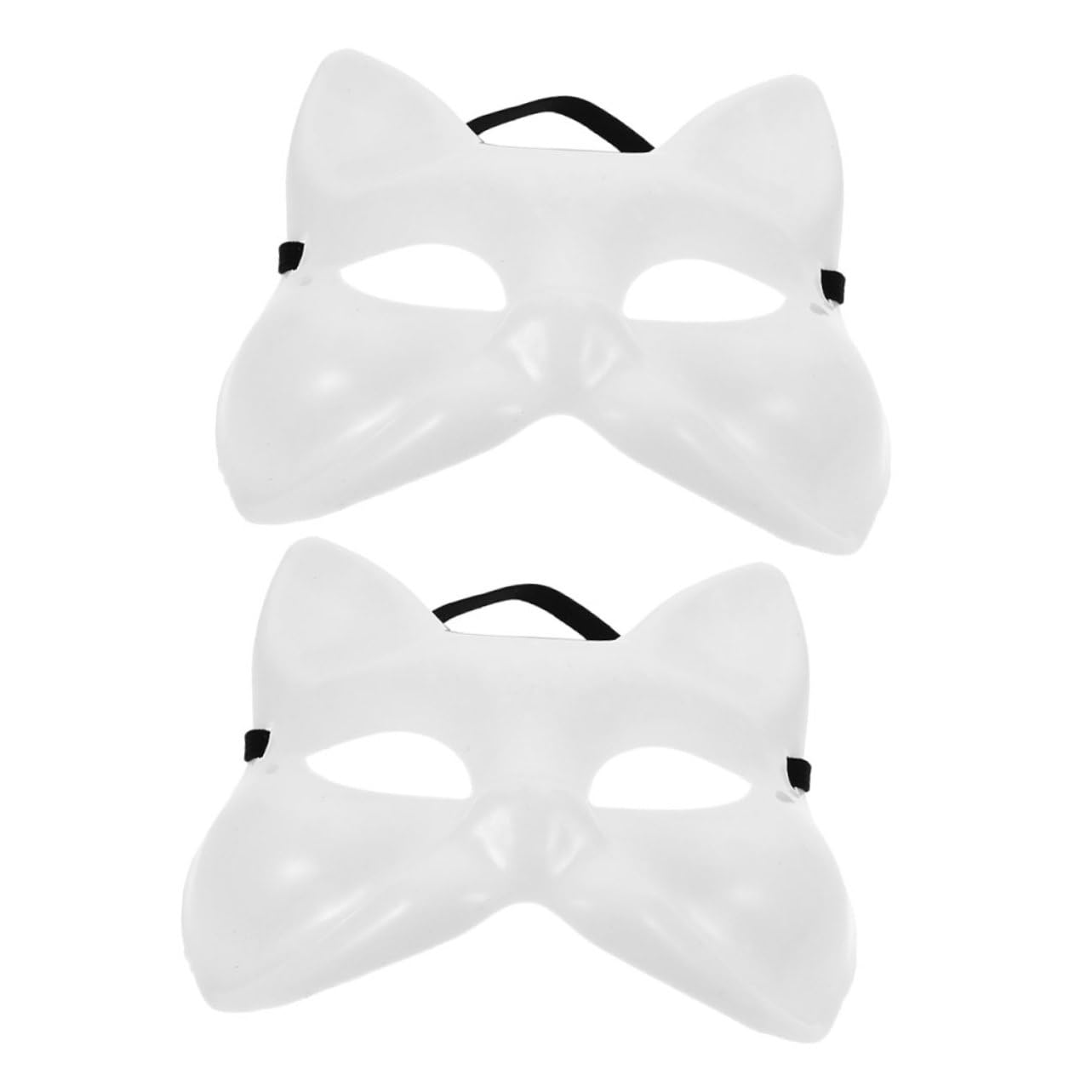 GALPADA Maschera Maschere Artigianali Bianche Mascherine Di Carta Fai Da Te Maschere Vuote Verniciabili Di Gatto Vuote Per Gatti Da Dipingere Plastica Bianca