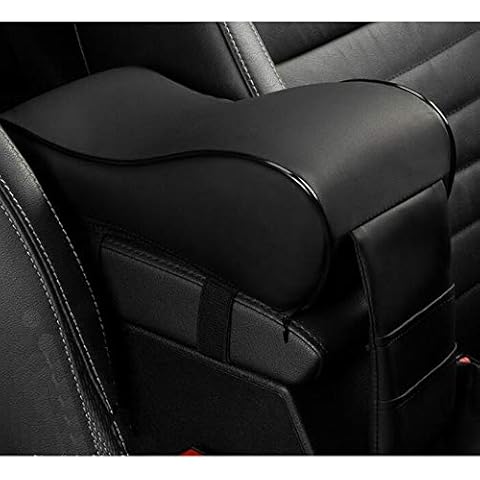 WJSKDQ Car Armrest Cushion Soft Memory Foam Car Armrest Cushion Armrest for Car Center Console Black Cover