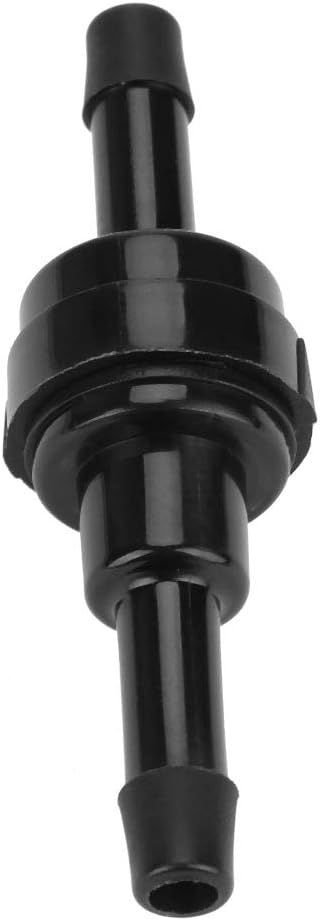 Non Return One Way Check Valve, 1/8" 3/16" 1/4" 5/16" One Way Non Return Inline Check Valve For Fuel Gas Liquid Air(1/4")