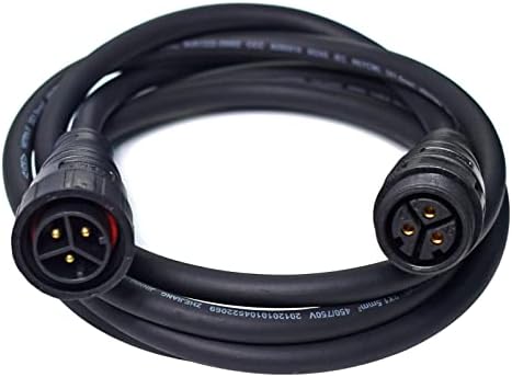 JINKAIMING M25 Male to Female Extenion Cable for WVC GTB Waterproof Micro Solar Grid tie Inverter 2 Meter 3pin M25 Rubber Power AC Cable