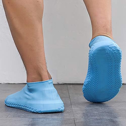 2 Paar Silikon Überschuhe Wasserdicht - Rutschfeste Schuhüberzieher Für Regen & Schnee Damen Herren