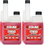 STA-BIL Storage Fuel Stabilizer - Keeps Fuel Fresh for 24 Months - Prevents Corrosion - Gasoline Treatment that Protects Fuel System - Fuel Saver - Treats 40 Gallons - 16 Fl. Oz. (22207) (Pack of 2)