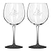 NCAA Arizona State Sun Devils Satin Etch Balloon Wine Glass, 20-ounce, 2-Pack