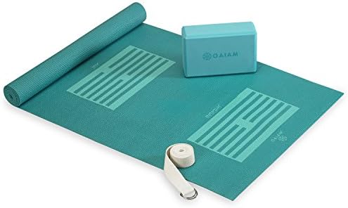 Gaiam 05-53724 Yoga For Beginners Kit, Blue