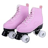 🔥 【DISEÑO CLÁSICO DE DOBLE FILA】 🏂🏂Los patines clásicos de dos filas son más seguros y estables que los patines en línea. Son muy adecuados para principiantes y mujeres y niñas que quieran aprender a patinar fácilmente.