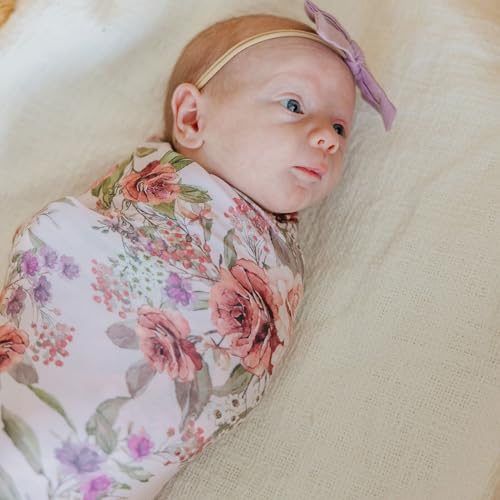 Image of Copper Pearl Swaddle Blankets for Newborns | Soft Stretchy Receiving Blankets for Boys and Girls | Large 46 x 46 Inch Baby Blankets | Lightweight and Breathable Swaddles | Deborah