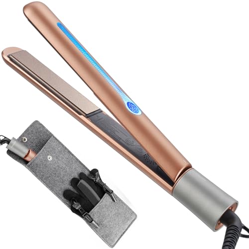 NITION Ceramic Tourmaline Hair Straighteners LCD Flat Iron MCH 10s Fast Heating Up. 1'...