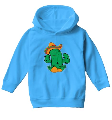 Haase Unlimited Sombrero Cactus - Mexican Mexico Toddler/Youth Fleece Hoodie2