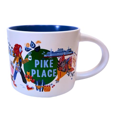 Starbucks Discovery Series Pike Place Ceramic Mug, 14 Oz