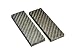 RECHERE 2PCS Lattice Checkered Grain Micarta Knife Handle Scales Slabs for Sword Knives Making 16x5x0.9cm