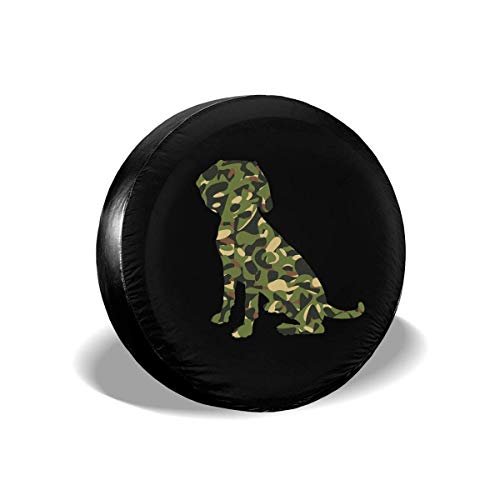 Drew Tours Cubiertas de Rueda de Cubierta de neum�tico de Repuesto Militar Beagle Camo para veh�culos de 16 Pulgadas