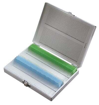 Scienceware 44577-0000 Polystyrene Slide Holder; White, Holds 100 Slides, 75 x 25 mm