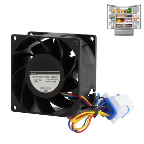 Wr60x26866 Evaporator Fan Motor for GE Refrigerator Parts - Replace V80E14MS2A3-57A611 WR60X10356 WR60X10357 WR60X26033 WR60X10341