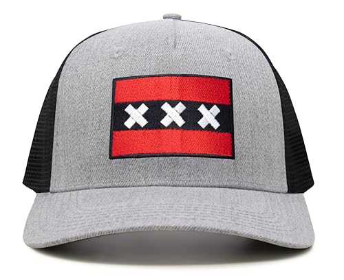 Image of International Tie City Hat for Men and Women, Adjustable Snapback Trucker Baseball Cap with Embroidered Patch