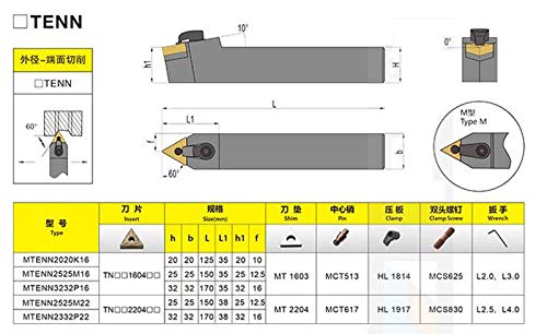 Porta herramienta MTENN 2525M16 25 x 150 mm miniatura 4